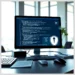 Computer monitor showing code, padlock icons and a shield symbol illustrating how audit secure wordpress cron jobs scheduled tasks