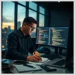 Developer at workstation reviewing code on dual monitors and taking notes about how audit secure wordpress rest api endpoints
