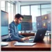 Developer analyzing code and security alerts using owasp audit methodology secure web apps on multiple monitors